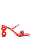 Big Plan Diamante Detail Mid Heel Sandals