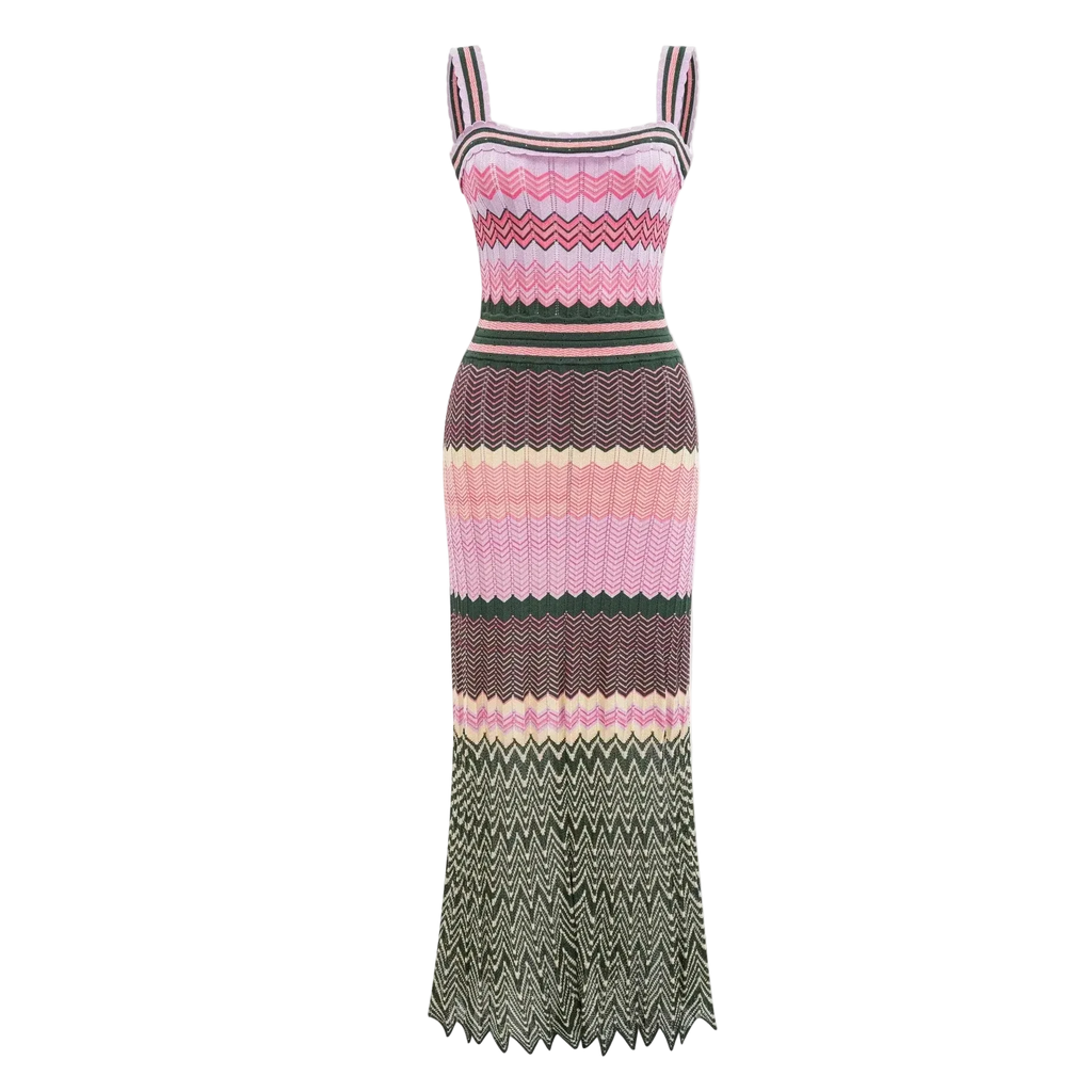 All Together Geometric Maxi Dress