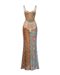 Audacious Lace Printed Maxi Dress